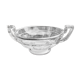 Art Deco fruit bowl with silver Minerva frame, Val Saint Lambert