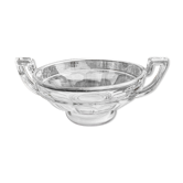 Art Deco fruit bowl with silver Minerva frame, Val Saint Lambert