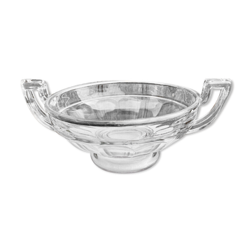 Coupe a fruits art deco monture argent minerve val saint lambert