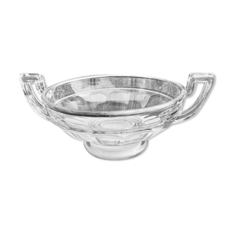 art deco fruit cup, silver mount minerva -val saint lambert