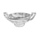 Art Deco fruit bowl with silver Minerva frame, Val Saint Lambert