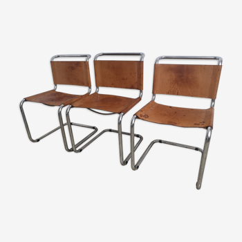 Lot de 3 chaises B33 Marcel Breuer