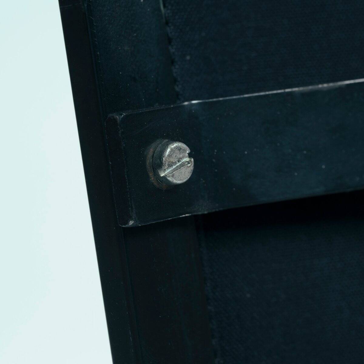 Vintage cubic steel canvas armchair by Radboud van Beekum by Pastoe, 1984