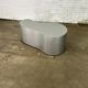 Table basse en acier inoxydable de forme organique