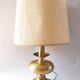 Large golden foot lamp