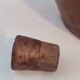 Gargoulette , cruche en terre cuite recouverte de cuir