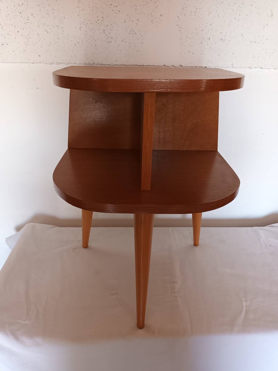 50s tripod bedside table