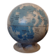 Lunar globe Robert I. Johnson 1966 – Vintage NASA – metal, original base