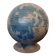 Lunar globe Robert I. Johnson 1966 – Vintage NASA – metal, original base