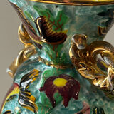 Cerdazur Monaco vase in ceramic with fish decoration