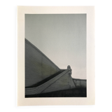 Original lithograph by alain le foll, fortifications, 1978