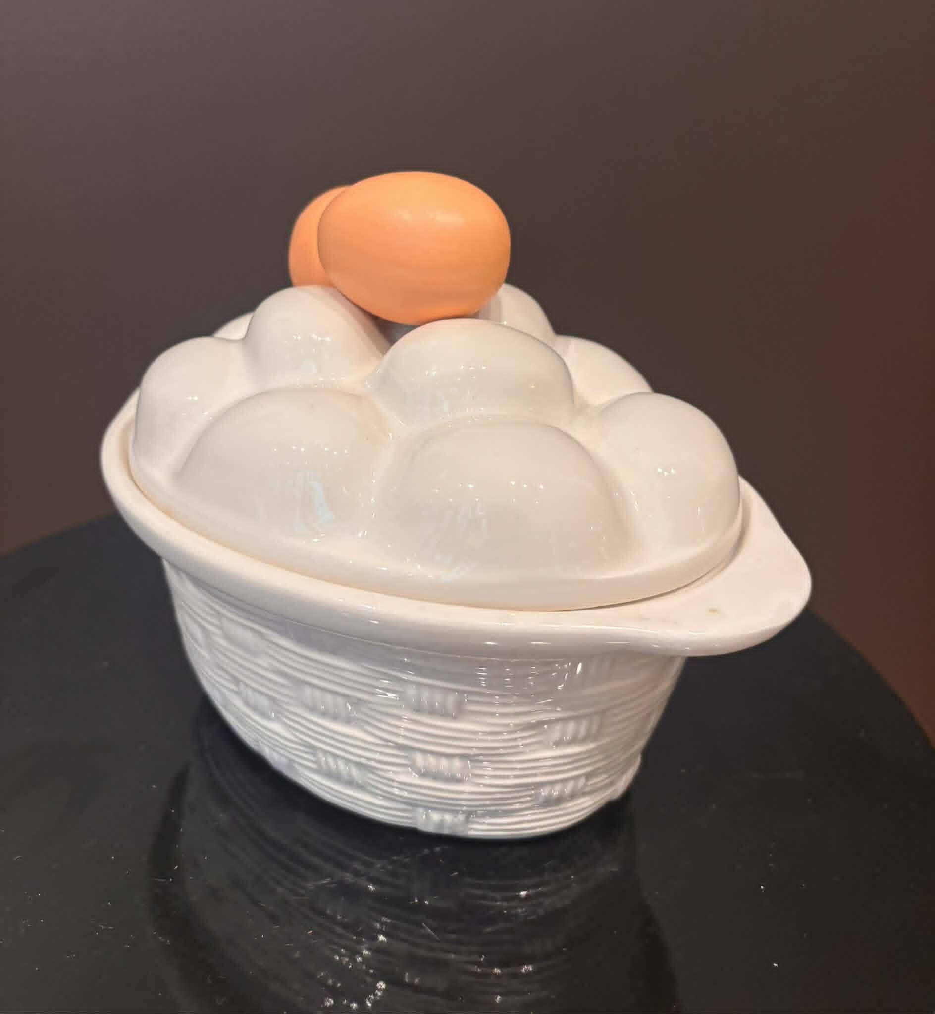 Ceramic egg terrine