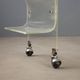 Vintage kitchen trolley in plexiglass, designed in Italy in the 1970s.