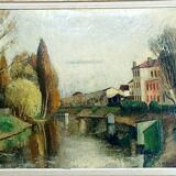 L Neillot - Oil on canvas “The Seine at Meudon”