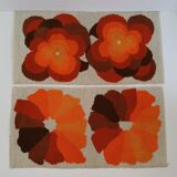 Ensemble de 2 Tapis Desso vintage, années 1970 multicolores