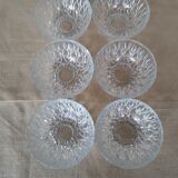 Set of 6 ramekins cup bowls vintage glass cups