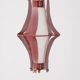 Vintage 70's pendant lamp metal and glass italian design