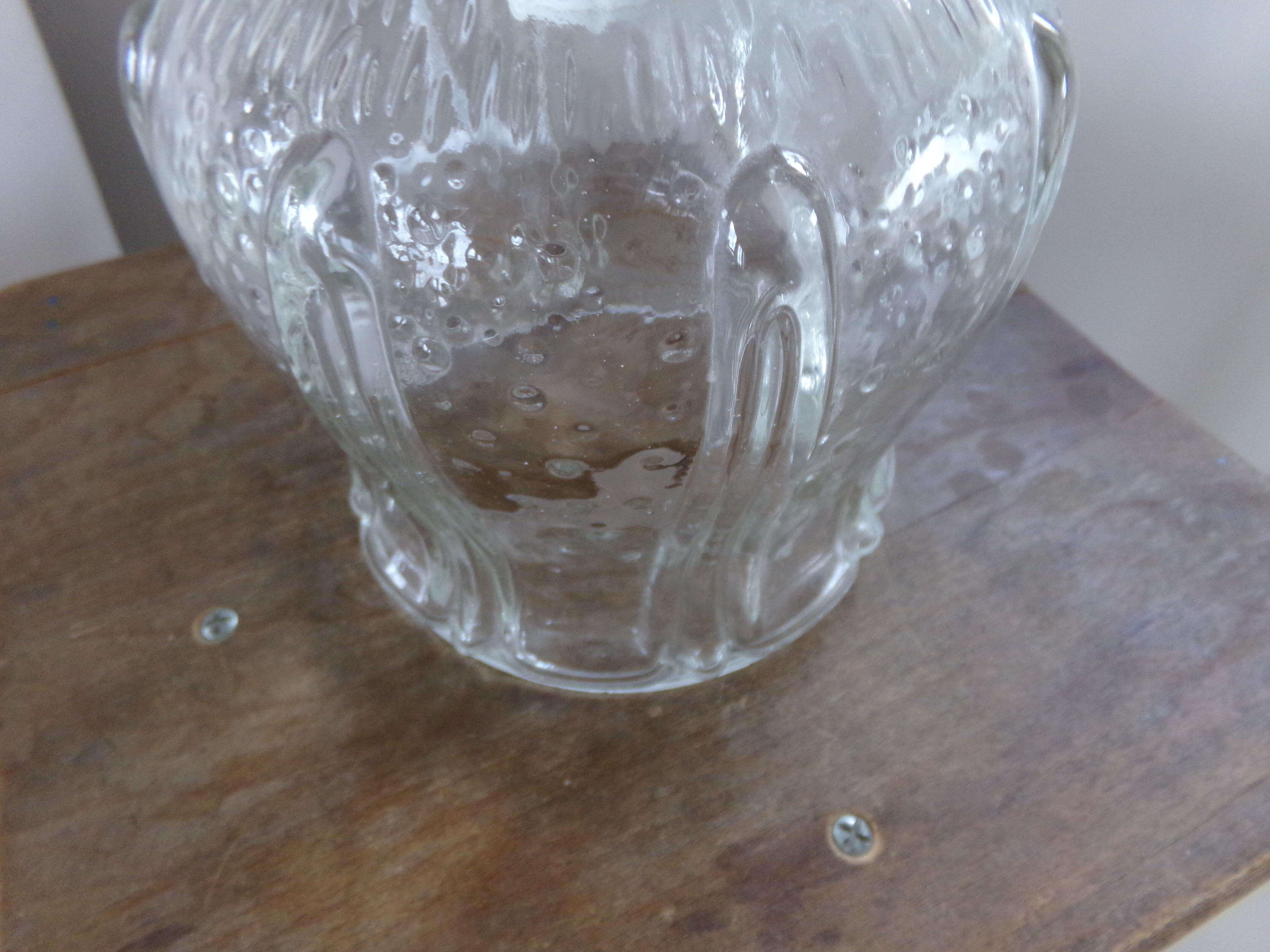 Glass hanging lamp