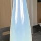 Vase soliflore vintage tulip glass opaline shades and white reflections