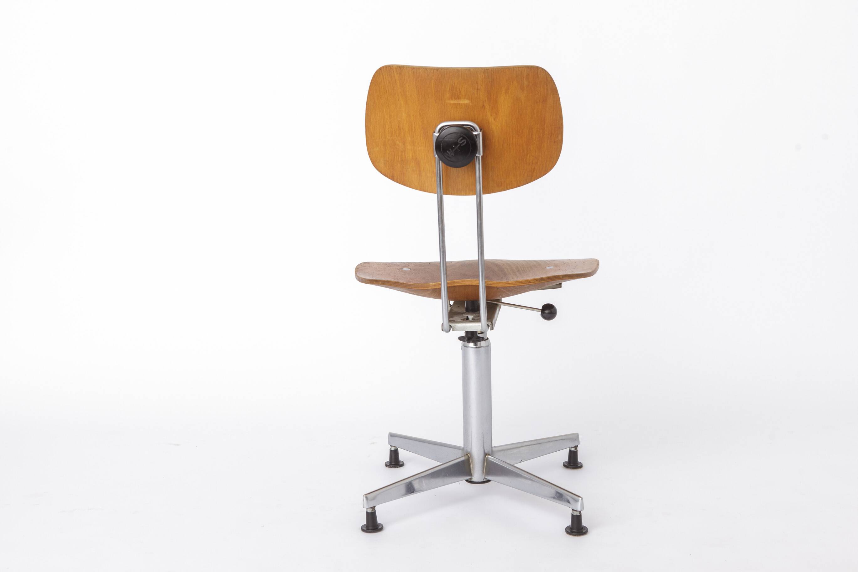 Egon Eiermann Swivel Chair for Wilde & Spieth, Bauhaus Desk Chair 1950s,