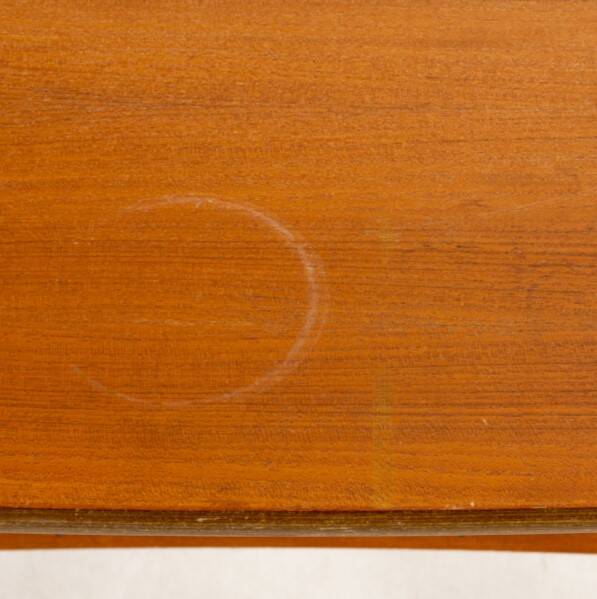 Table basse scandinave en teck à double plateau, années 1950/60