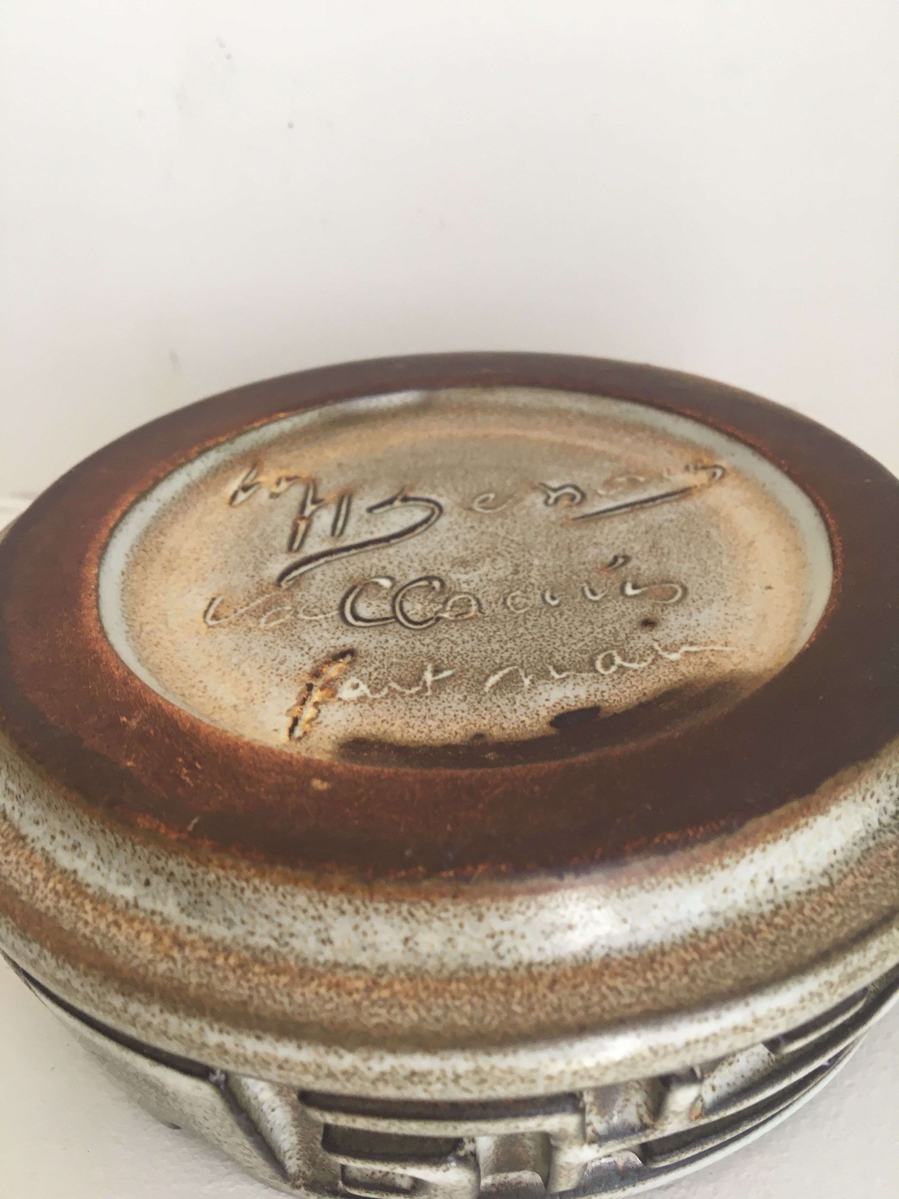 Marius Bessone sandstone ashtray, 70s