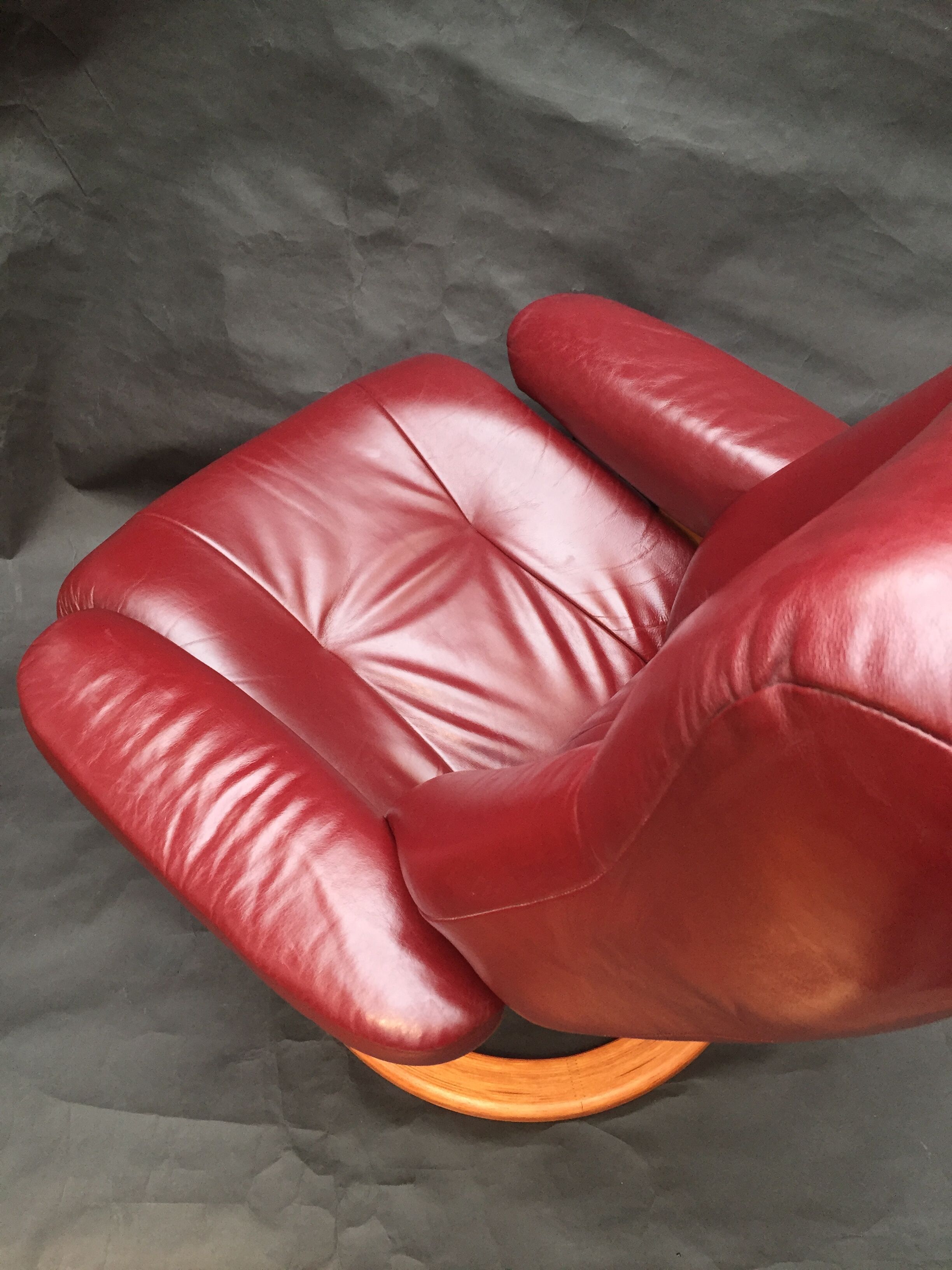 Scandinavian reclining relax armchair in Anderssons leather