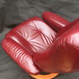 Scandinavian reclining relax armchair in Anderssons leather