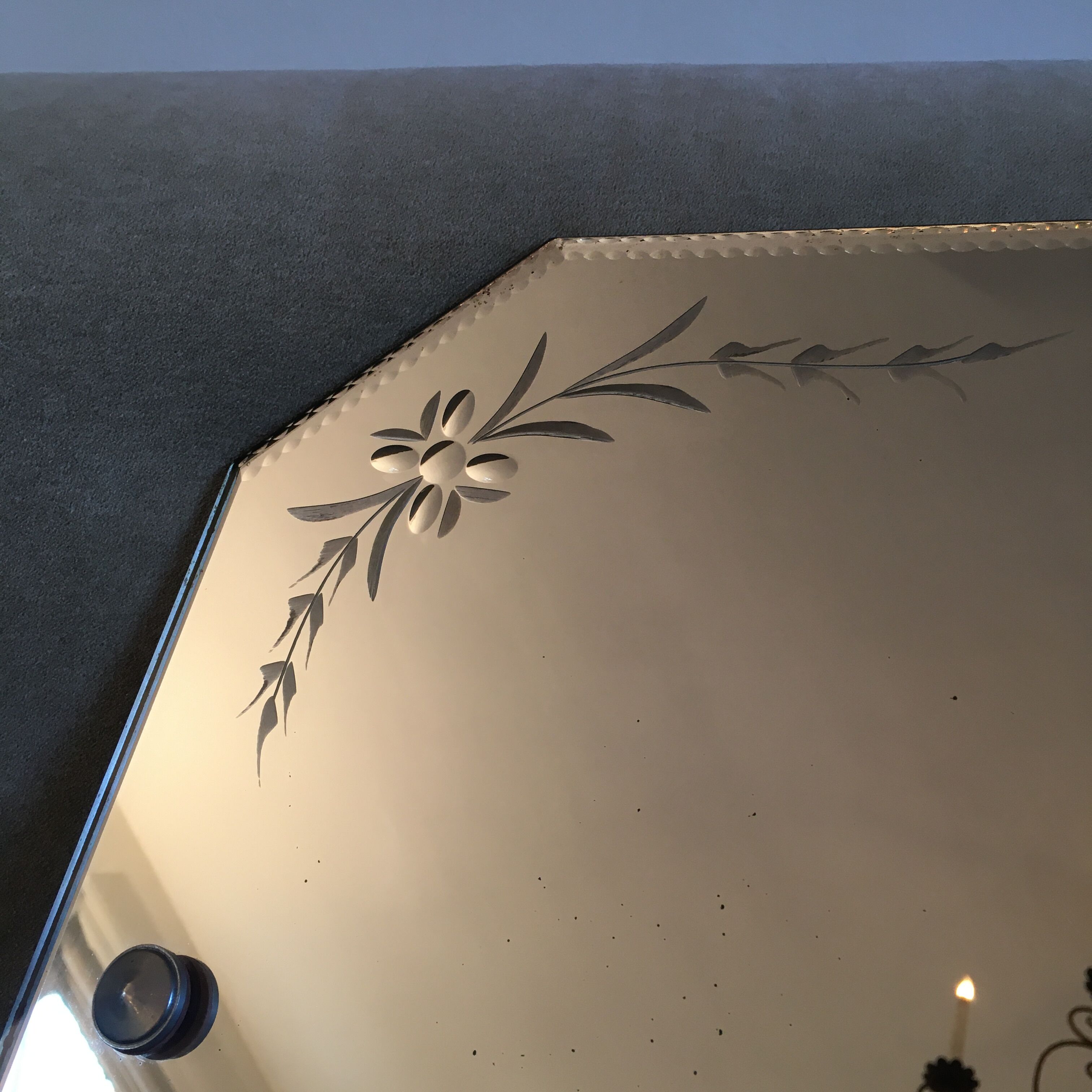 Venetian mirror art deco 54x39cm