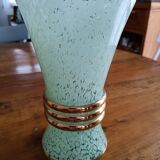 Art Deco vase in the style of Clichy Green