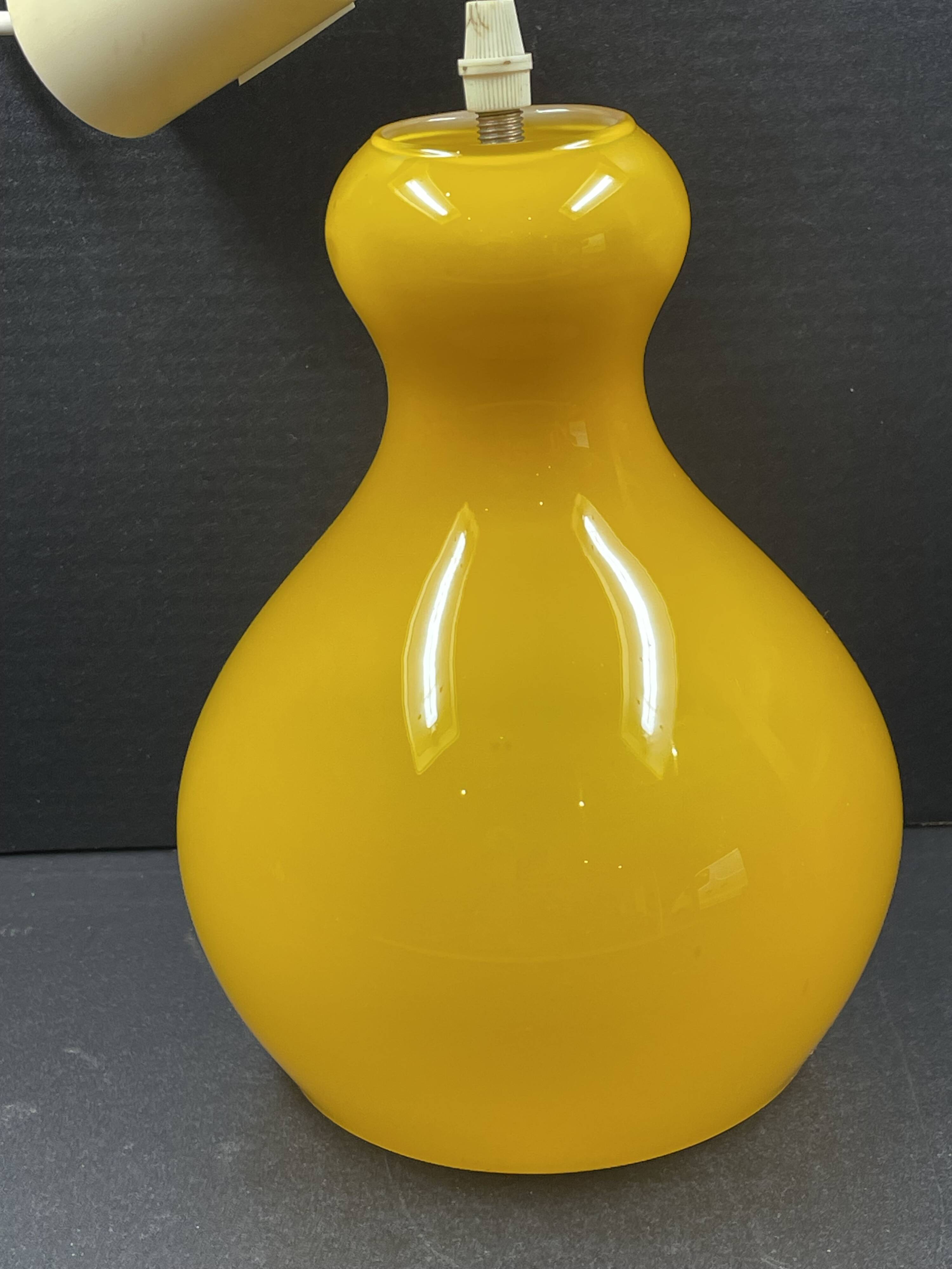 Orange opaline chandelier circa 1970