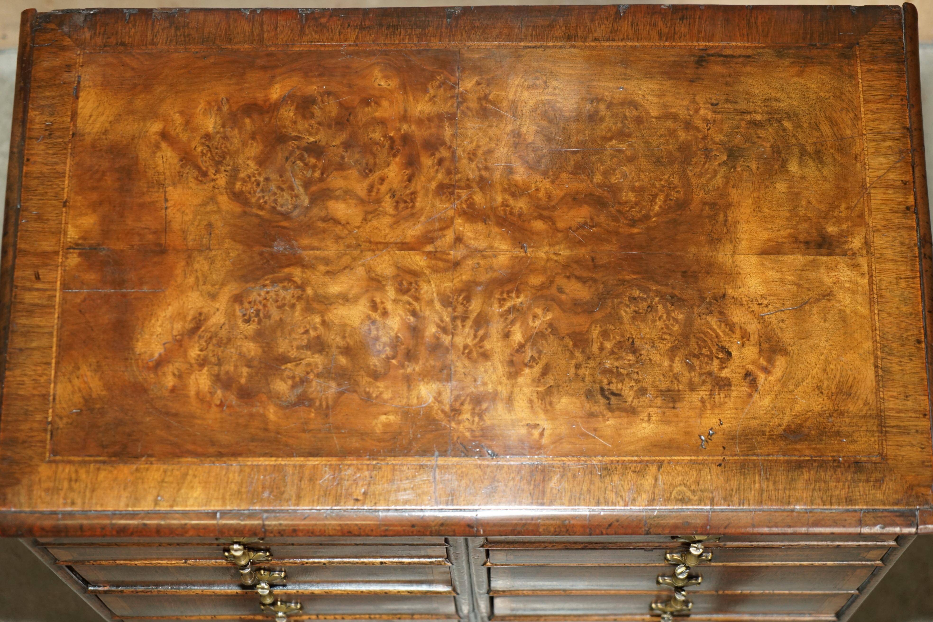 Burr Walnut Commode George III circa 1760