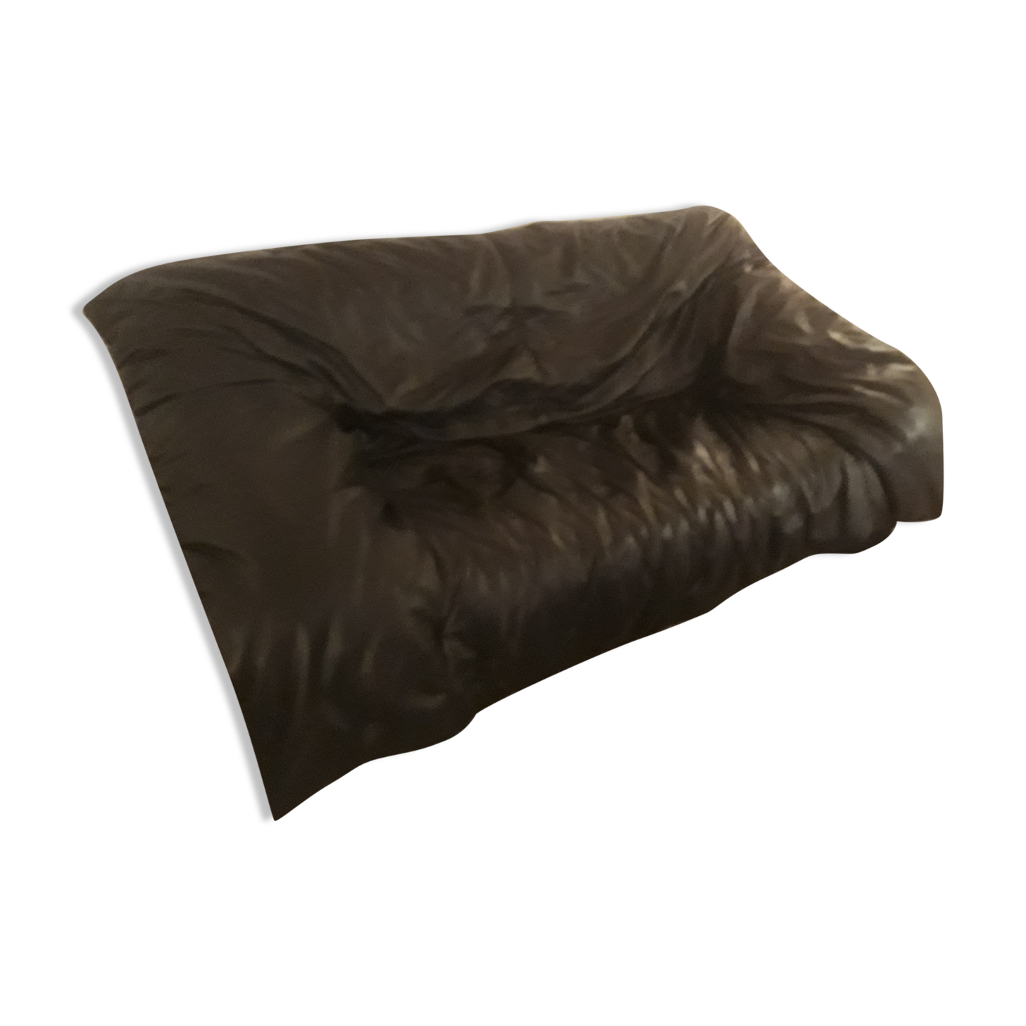 Blur Blur couch line roset leather black full grain
