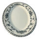 Grand plat ovale en terre de fer 41x27cm