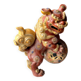 Okimono 19th Kutani lion Shishi /Japan