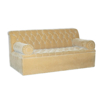 Chesterfield Bolster Canapé in Mohair Velvet by George Smith