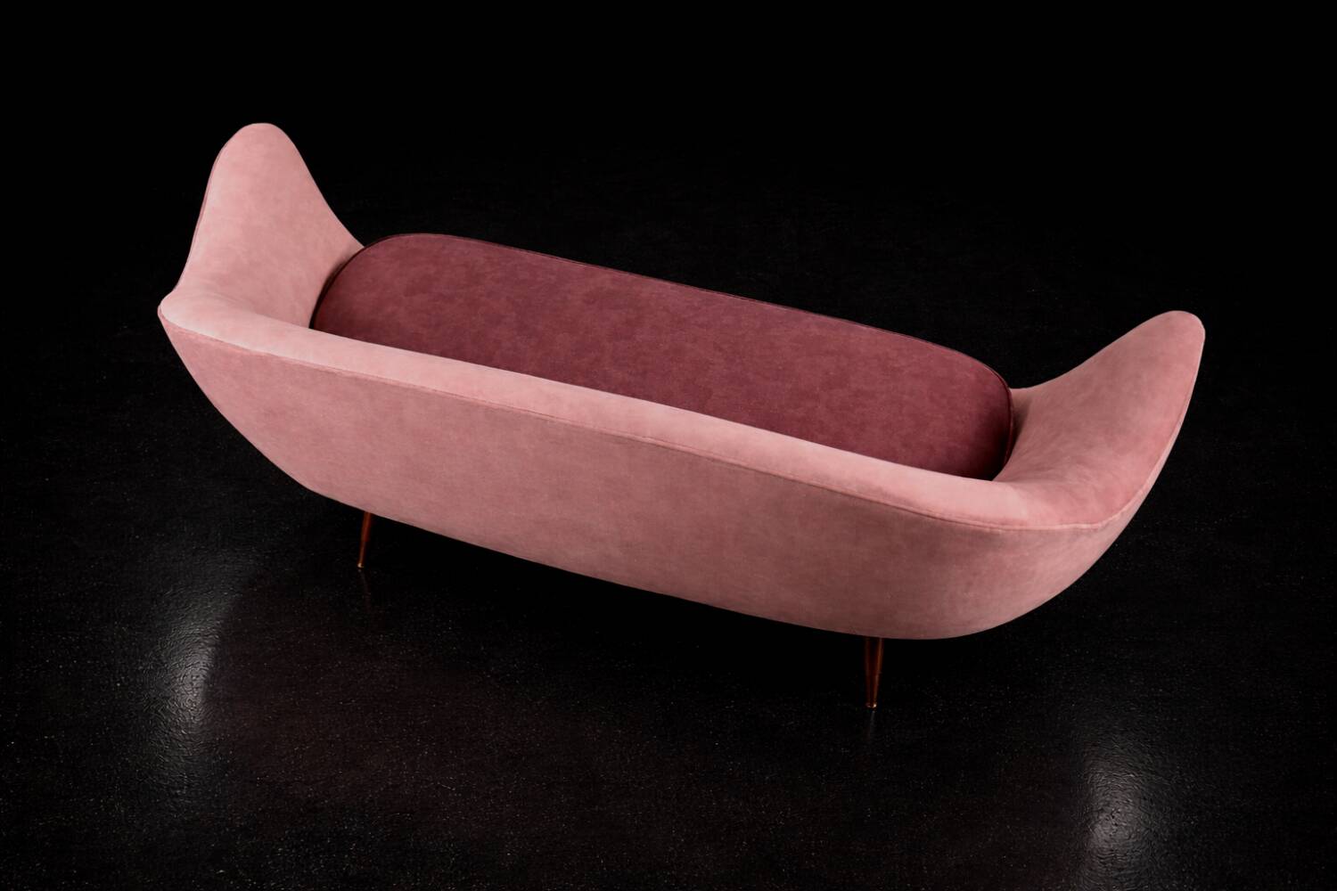 Vintage Mid-Century Space Age Velour Lounge Set from Paged, 1972, Set of 3