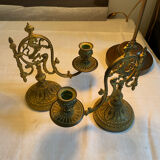 Bronze candlesticks