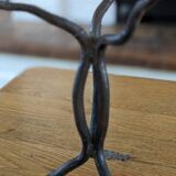 Chandelier fer forgé design brutaliste