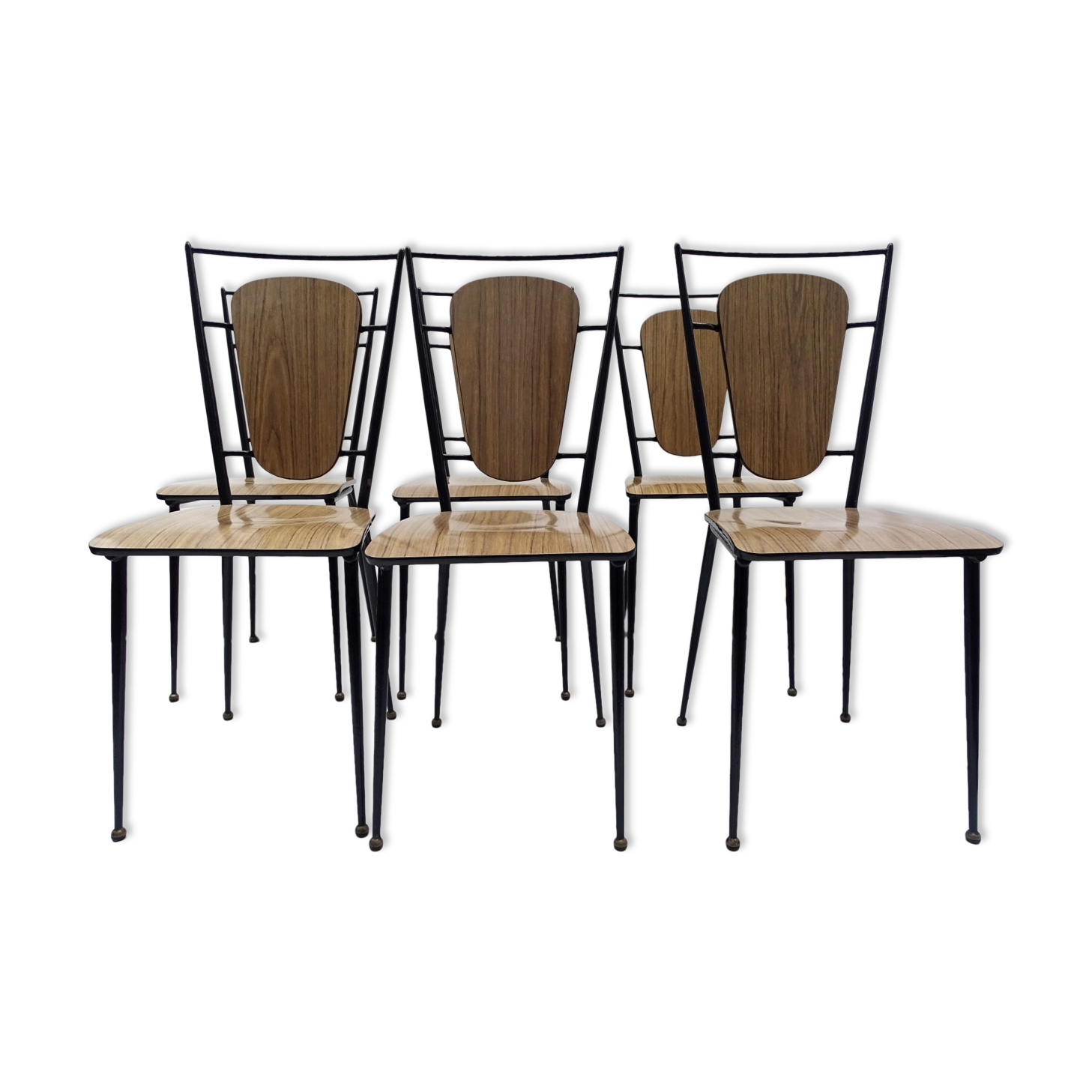 Lot de 6 chaises en formica