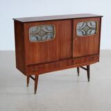 Vintage sideboard, high board, teak, 60's
