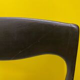 Scandinavian chair reupholstered buckle