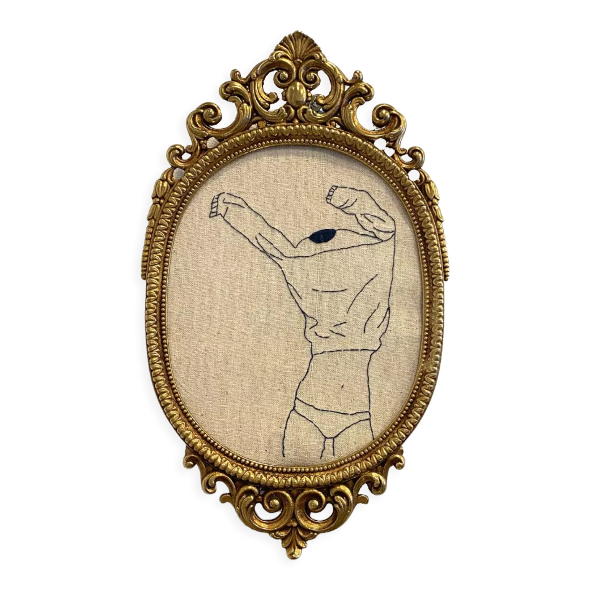 Framed embroidery