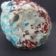 Vase en verre de Clichy, Legras à décor de capitons