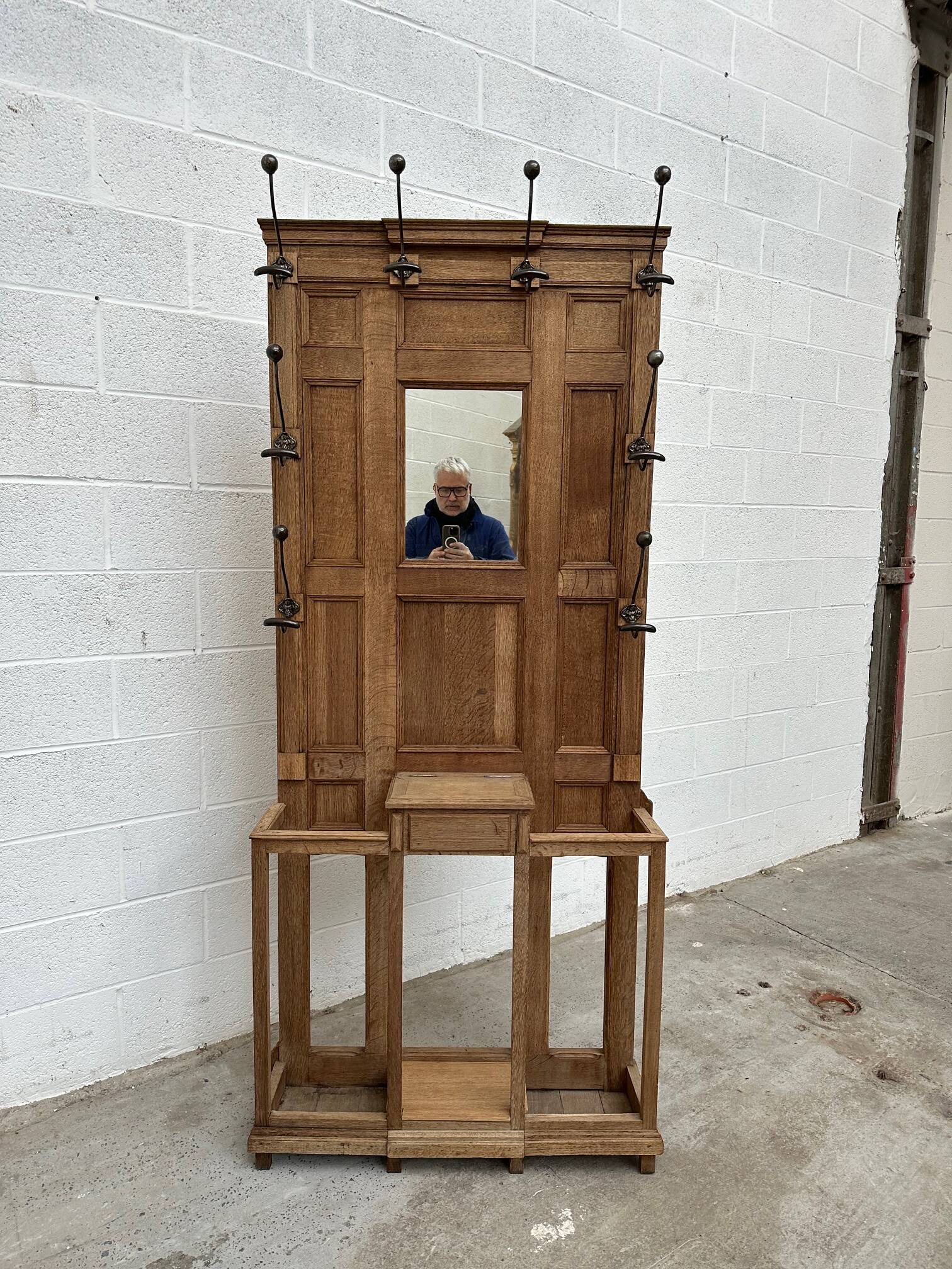 Vestiaire d’entrée en chêne