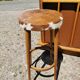 Corner bar and old stool from the 60s/ 70s, seventies skaï, vintage