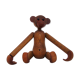 Teak monkey figurine Denmark 1970. no 1