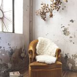 Fauteuil crapaud jaune