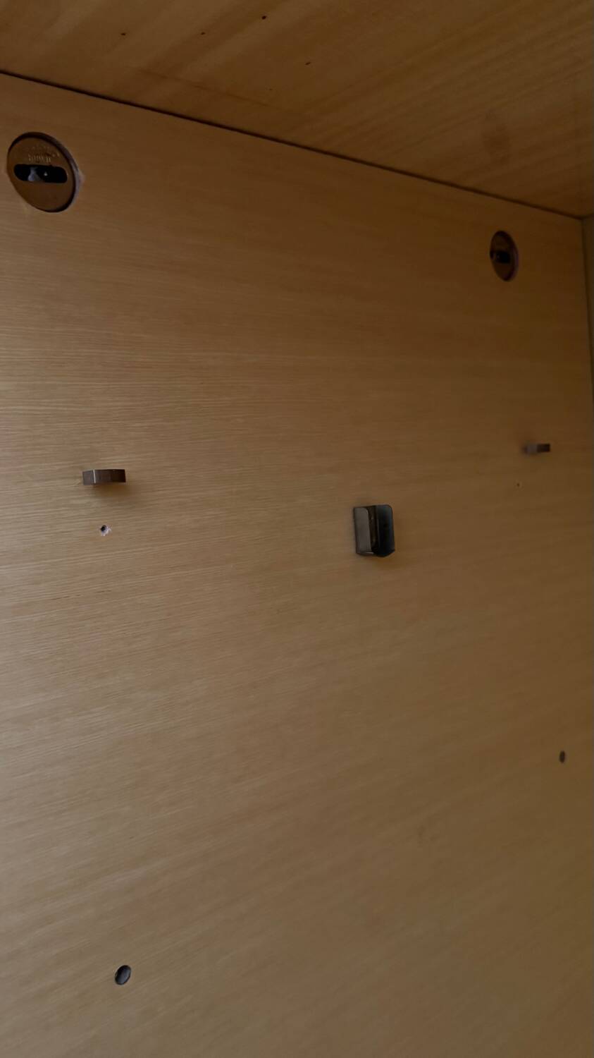Vintage 4-door mirrored wardrobe