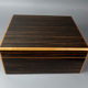 Box Ebony cigar humidor macassar & lemon varnished SB